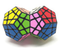 Calvin's Puzzle Double Megaminx Black Body (Mod)