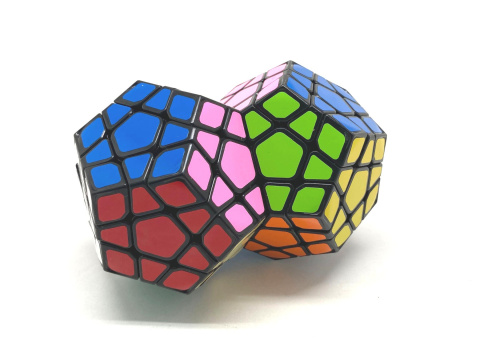 Calvin's Puzzle Double Megaminx Black Body (Mod)