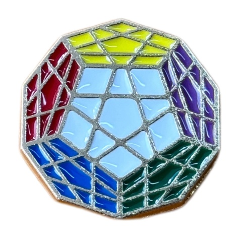 Magnetic Brooch Badge - Megaminx