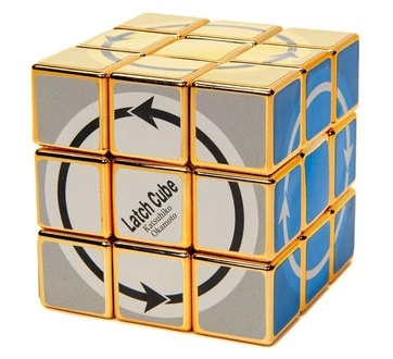 Calvin's Puzzle Okamoto Latch Cube from Japan Golden