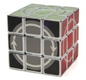 Calvin's Puzzle Okamoto Latch Cube from Japan Silver