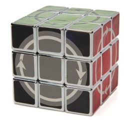 Calvin's Puzzle Okamoto Latch Cube from Japan Silver