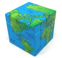 Calvin's Puzzle Standard World Map 4x4 Cube
