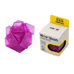 DianSheng Mirror Skewb Magnetic Transparent Purple