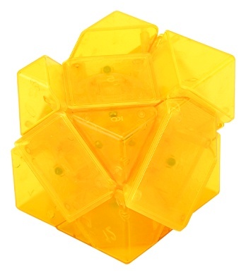 DianSheng Mirror Skewb Magnetic Transparent Yellow