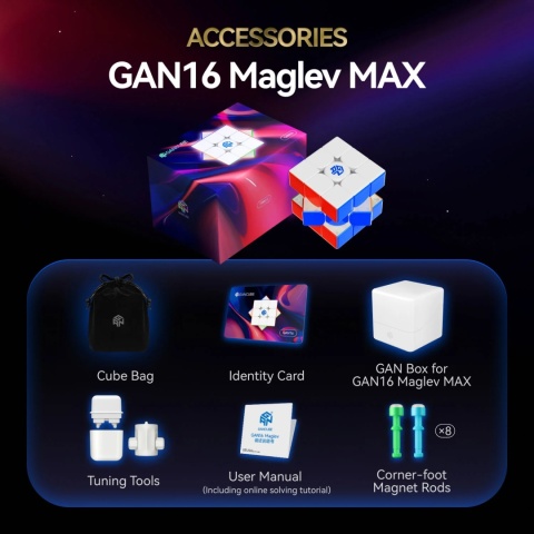 GAN 16 Maglev Max UV 3x3x3