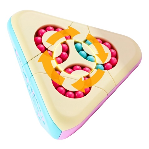 Pyramid Magic Bean Cube Light Blue