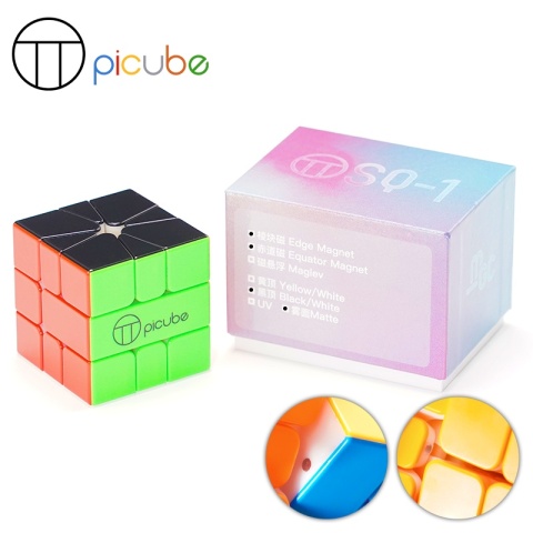 YJ Picube MGC SQ1 Edge Magnet+Equator Magnet Black