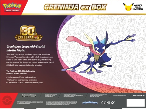 Pokémon TCG: 30th Celebration - Ex Box - Greninja ex